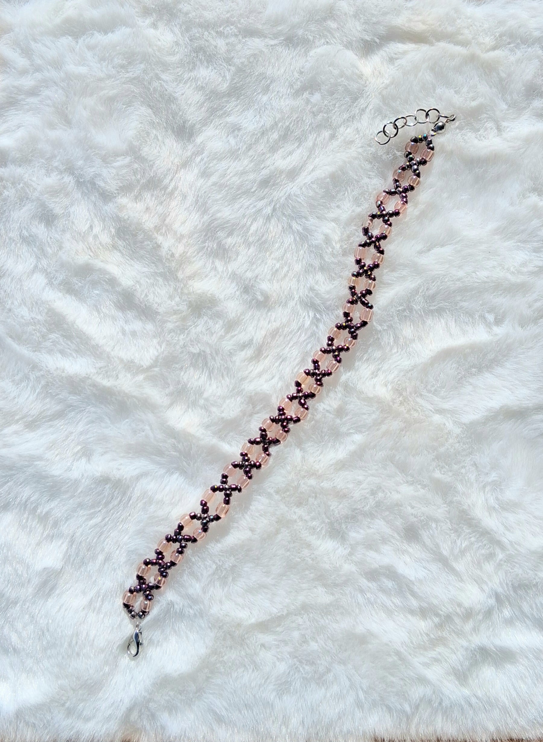 boho bracelet purple