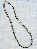 boho beaded chain necklace